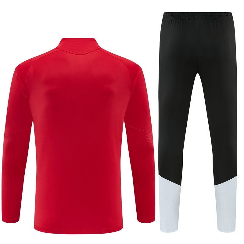 Spain Tracksuit Training Men/Kids 26/27 Red Black-League Wear Hub