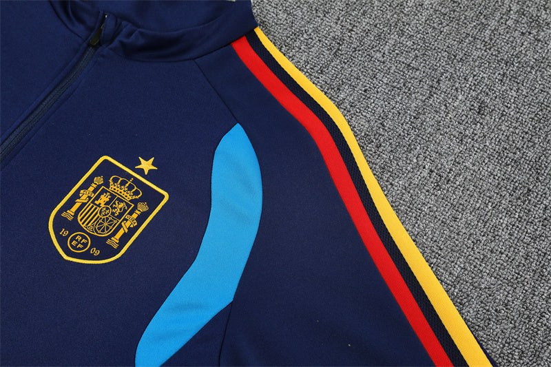 Spain Training Tracksuit Men's/Kids' 26/27 Dark Blue-League Wear Hub