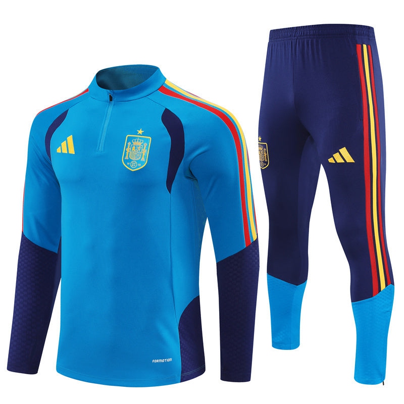 Spain Training Tracksuit Men/Kids 26/27 Blue-League Wear Hub
