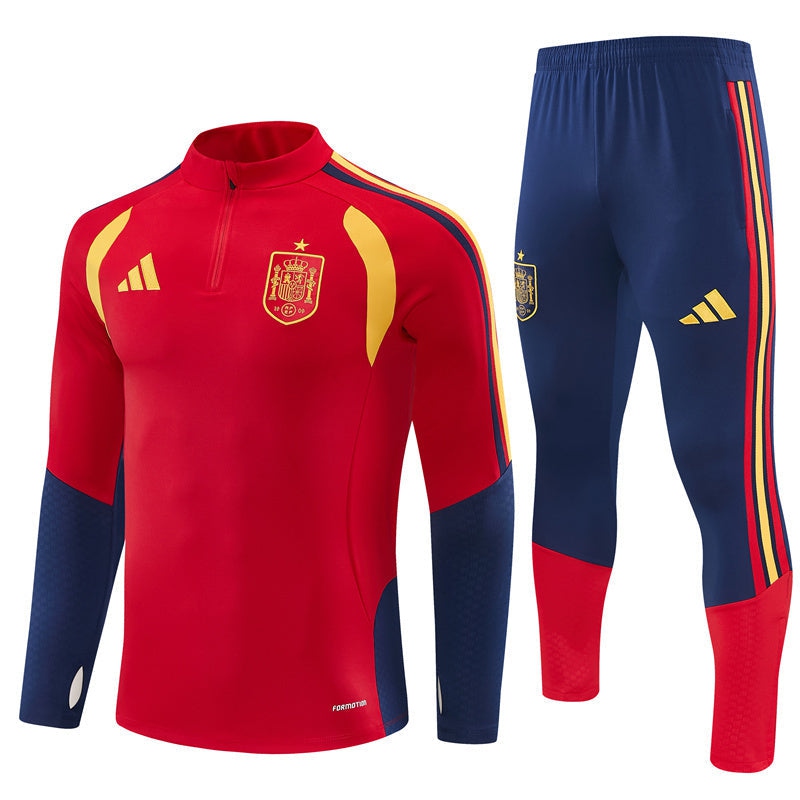 Spain Training Tracksuit Men/Kids 26/27 Red-League Wear Hub