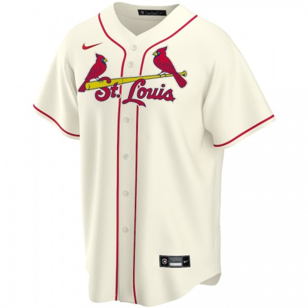 Men's St. Louis Cardinals Nike Cream Alternate 2020 Jersey-League Wear Hub