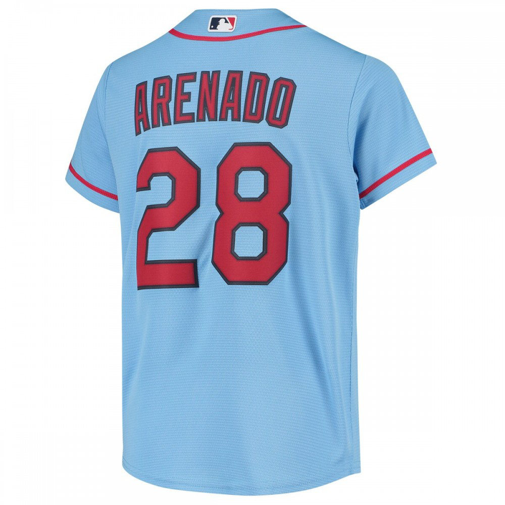 Nolan Arenado St. Louis Cardinals Nike Youth Alternate Replica Player Jersey - Light Blue-League Wear Hub