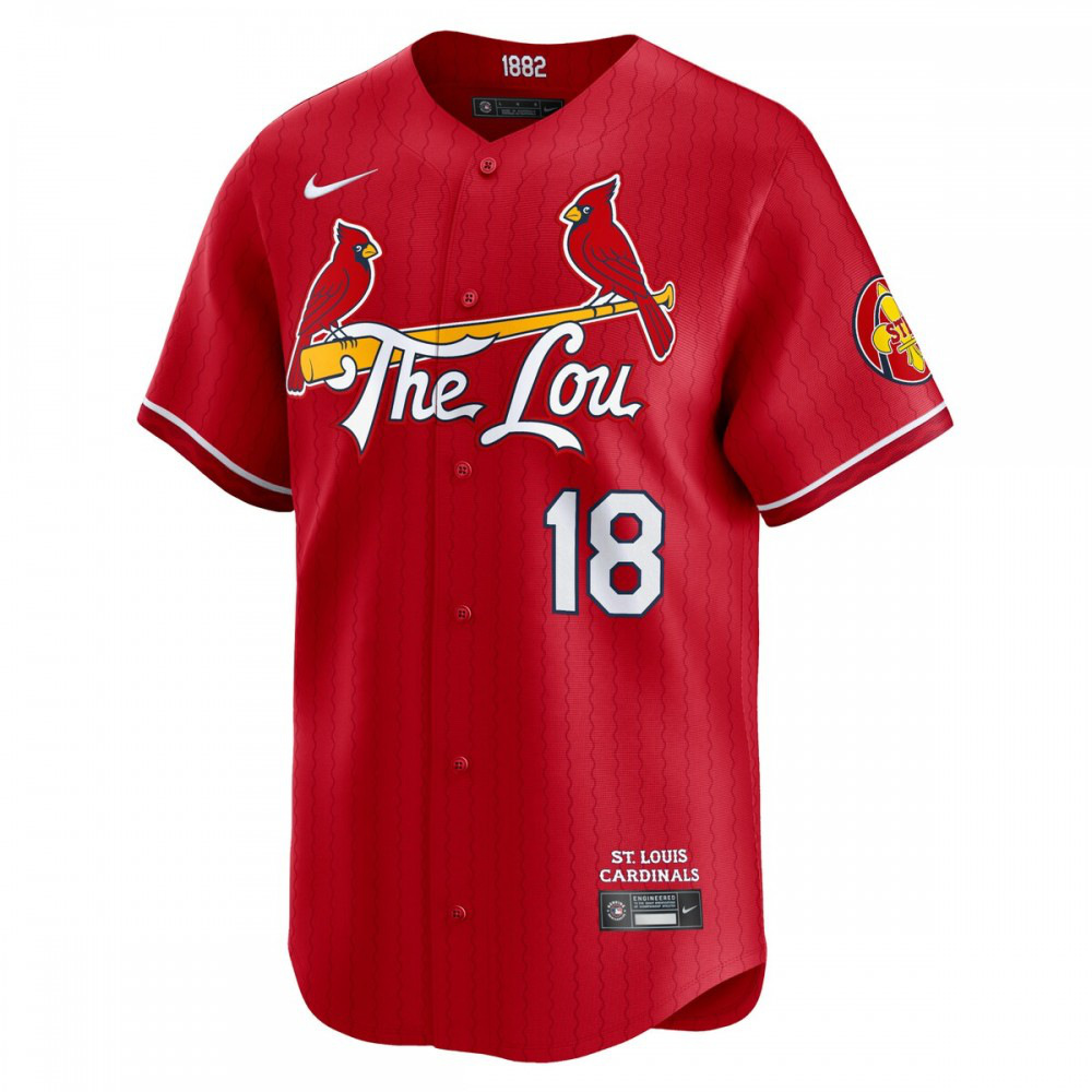 Jordan Walker St. Louis Cardinals Nike 2024 City Connect Limited Player Jersey - Red-League Wear Hub