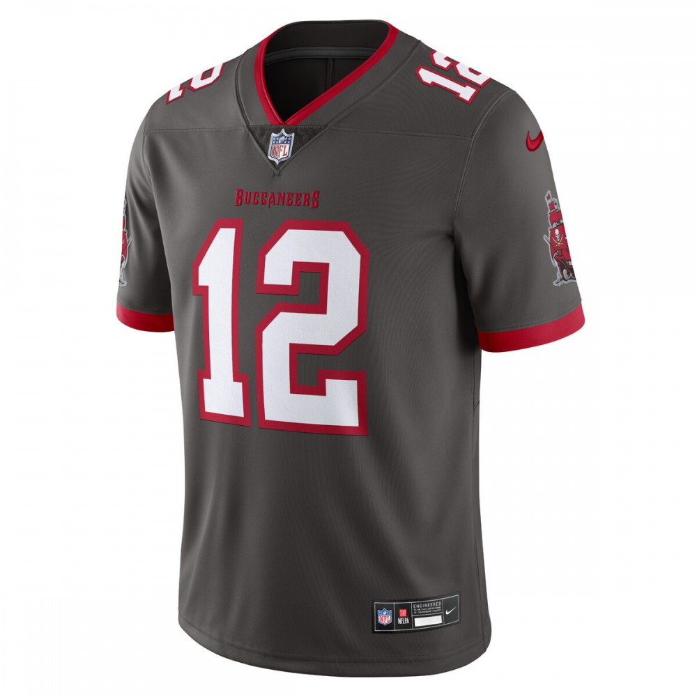 Tom Brady Tampa Bay Buccaneers Nike Alternate Vapor Untouchable Limited Jersey - Pewter-League Wear Hub