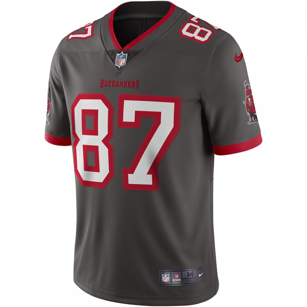 Rob Gronkowski Tampa Bay Buccaneers Nike Alternate Vapor Limited Jersey - Pewter-League Wear Hub