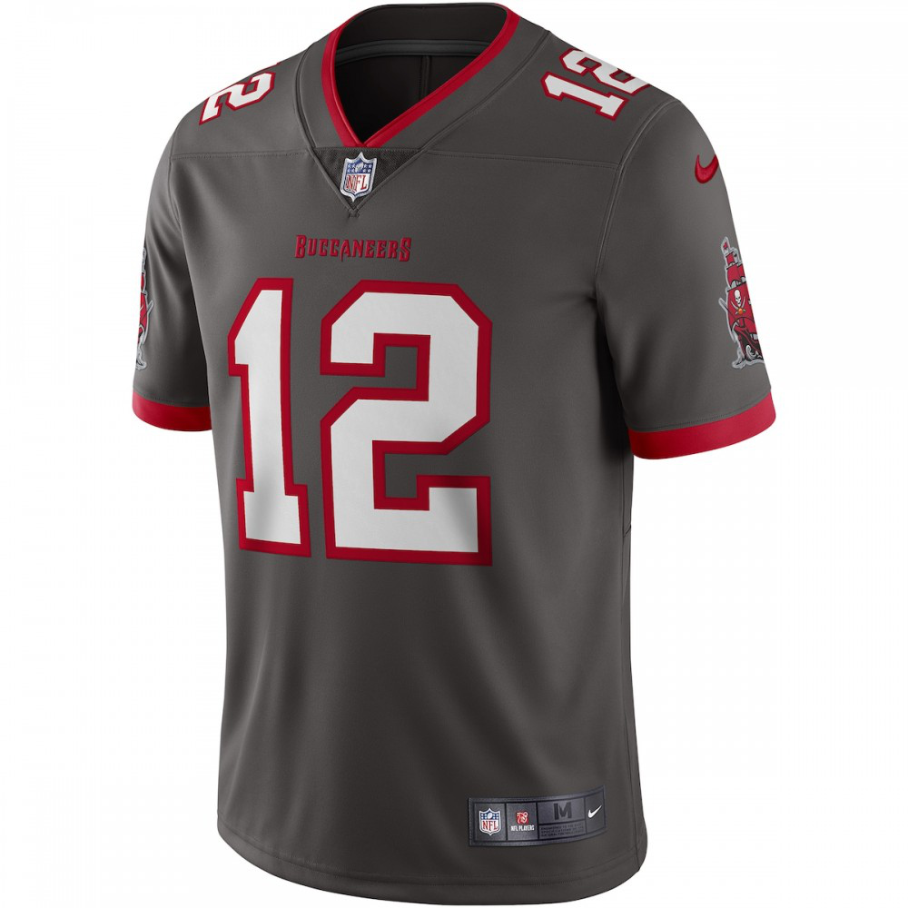 Tom Brady Tampa Bay Buccaneers Nike Alternate Vapor Limited Jersey - Pewter-League Wear Hub