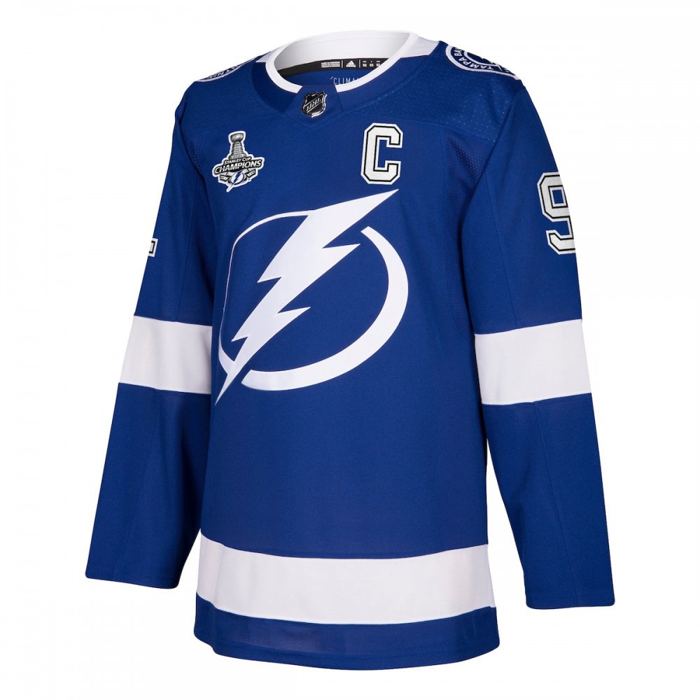Steven Stamkos Tampa Bay Lightning adidas 2021 Stanley Cup Champions Authentic Player Jersey - Blue-League Wear Hub