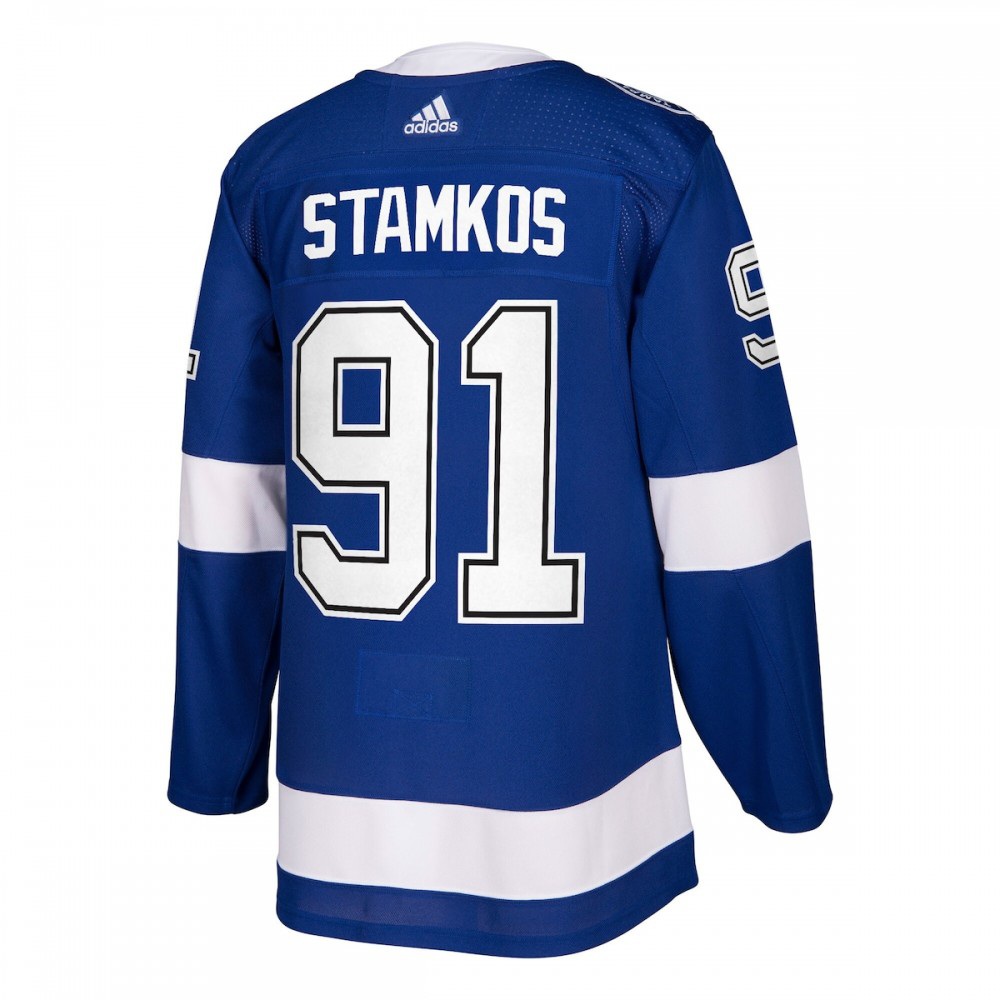 Steven Stamkos Tampa Bay Lightning adidas 2021 Stanley Cup Champions Authentic Player Jersey - Blue-League Wear Hub