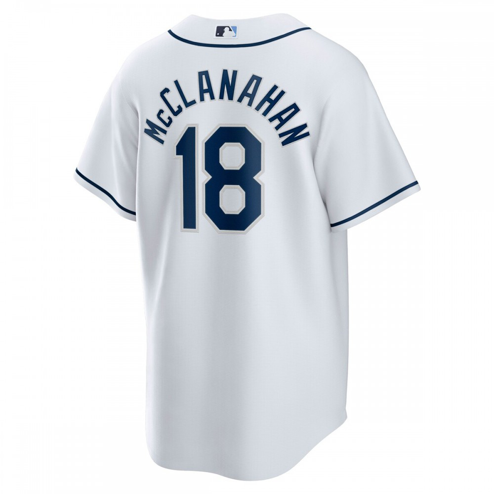 Shane McClanahan Tampa Bay Rays Nike Home Replica Player Jersey - White-League Wear Hub