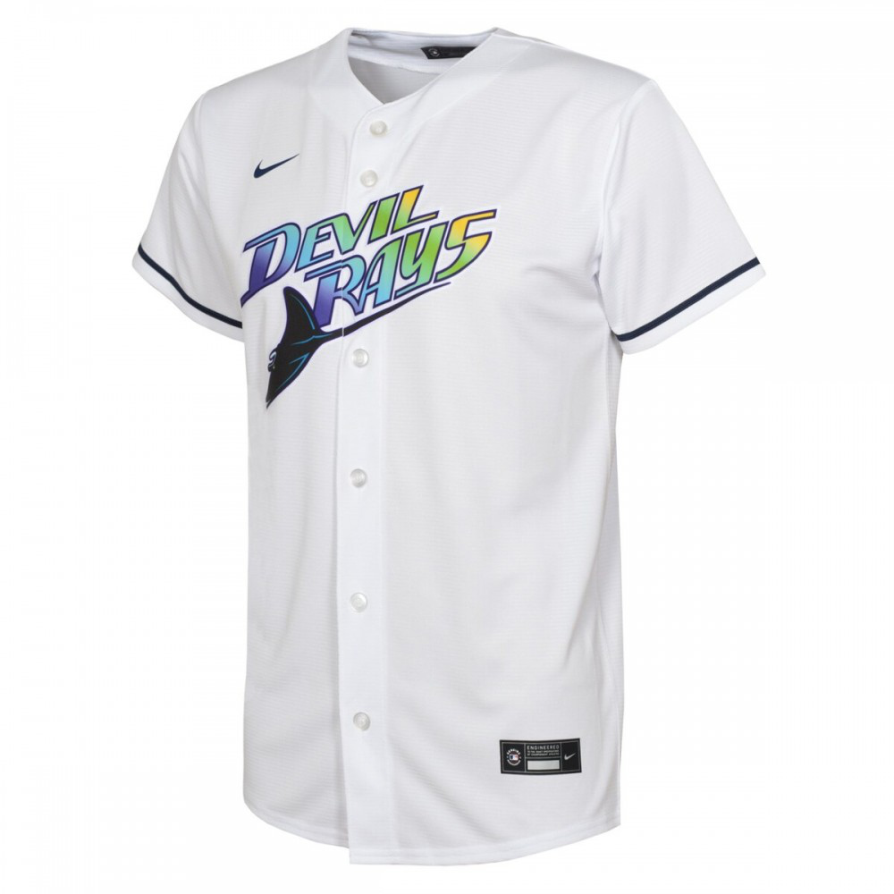 Tampa Bay Rays Nike Youth Alternate Replica Team Jersey - White-League Wear Hub