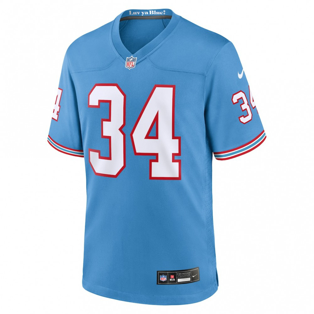 Earl Campbell Tennessee Titans Nike Retired Player Alternate Game Jersey - Light Blue-League Wear Hub