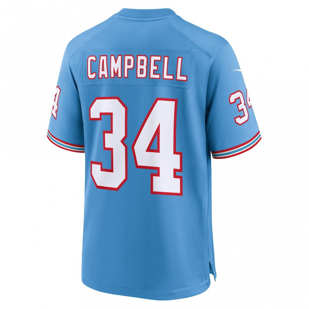 Earl Campbell Tennessee Titans Nike Retired Player Alternate Game Jersey - Light Blue-League Wear Hub