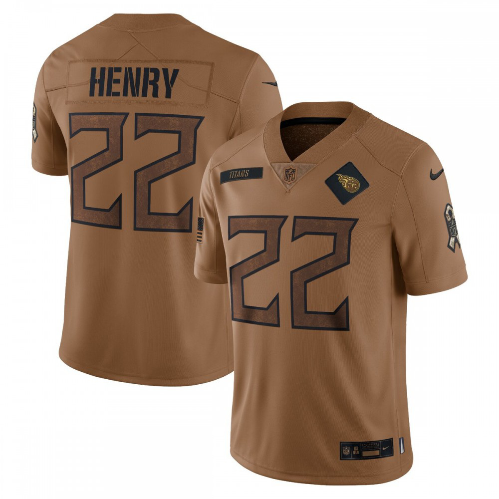 Derrick Henry Tennessee Titans Nike 2023 Salute To Service Limited Jersey - Brown-League Wear Hub