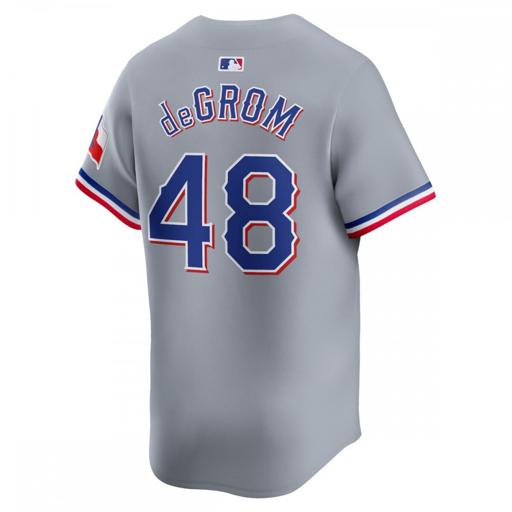 Jacob deGrom Texas Rangers Nike Away Limited Player Jersey - Gray-League Wear Hub