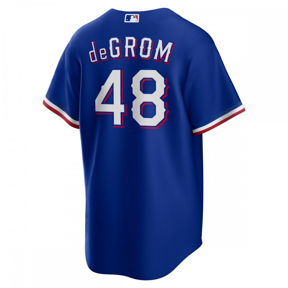 Jacob deGrom Texas Rangers Nike Away Replica Player Jersey - Royal-League Wear Hub