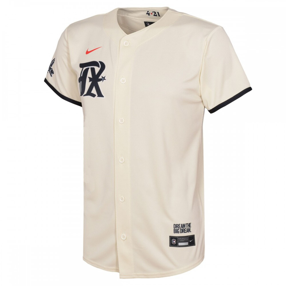 Nolan Ryan Texas Rangers Nike Youth 2023 City Connect Replica Player Jersey - Cream-League Wear Hub
