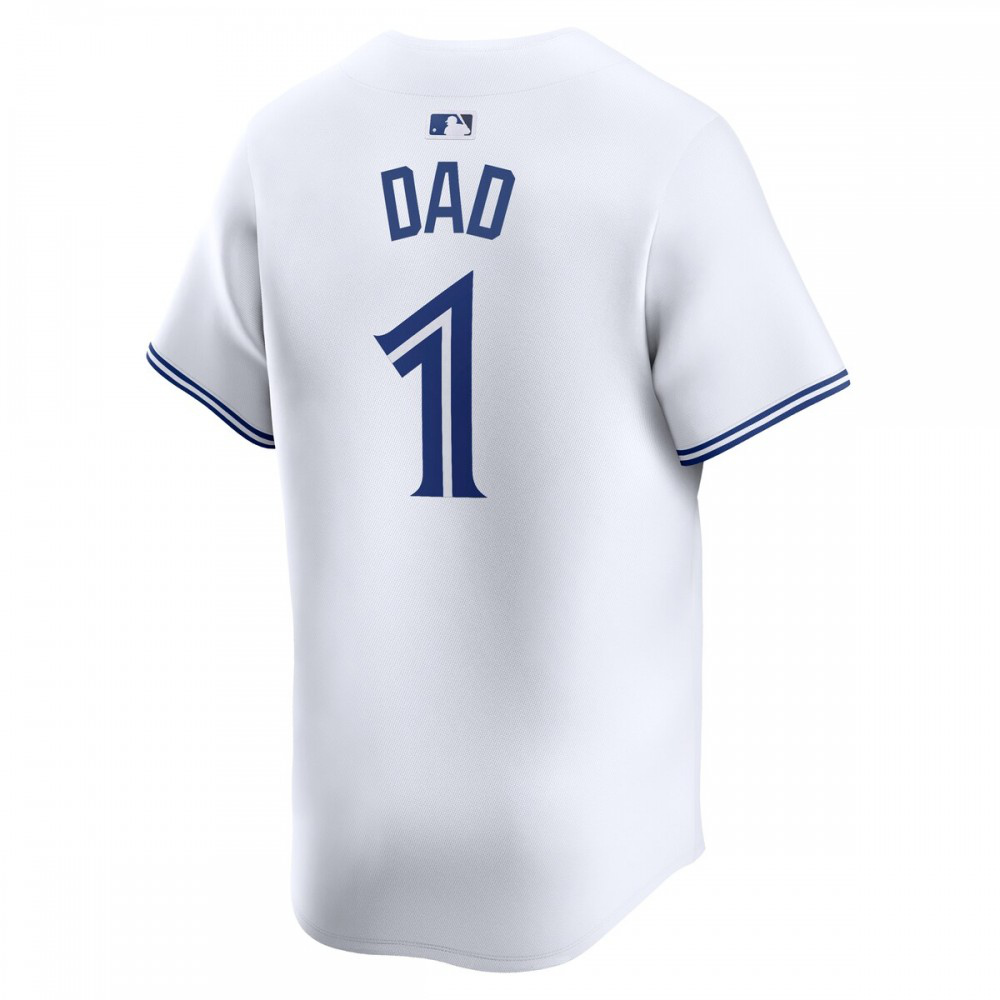 Toronto Blue Jays Nike #1 Dad Home Limited Jersey - White-League Wear Hub