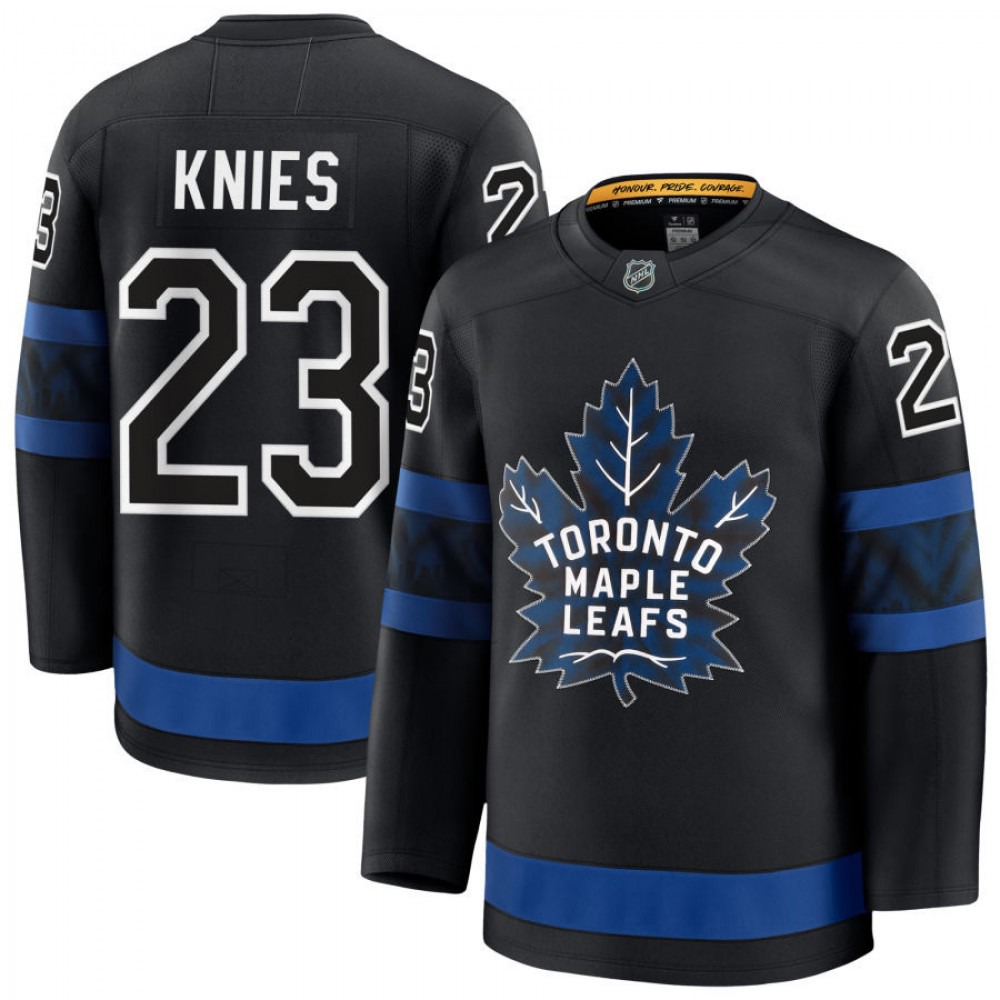 Matthew Knies Toronto Maple Leafs Alternate Premium Jersey - Black-League Wear Hub