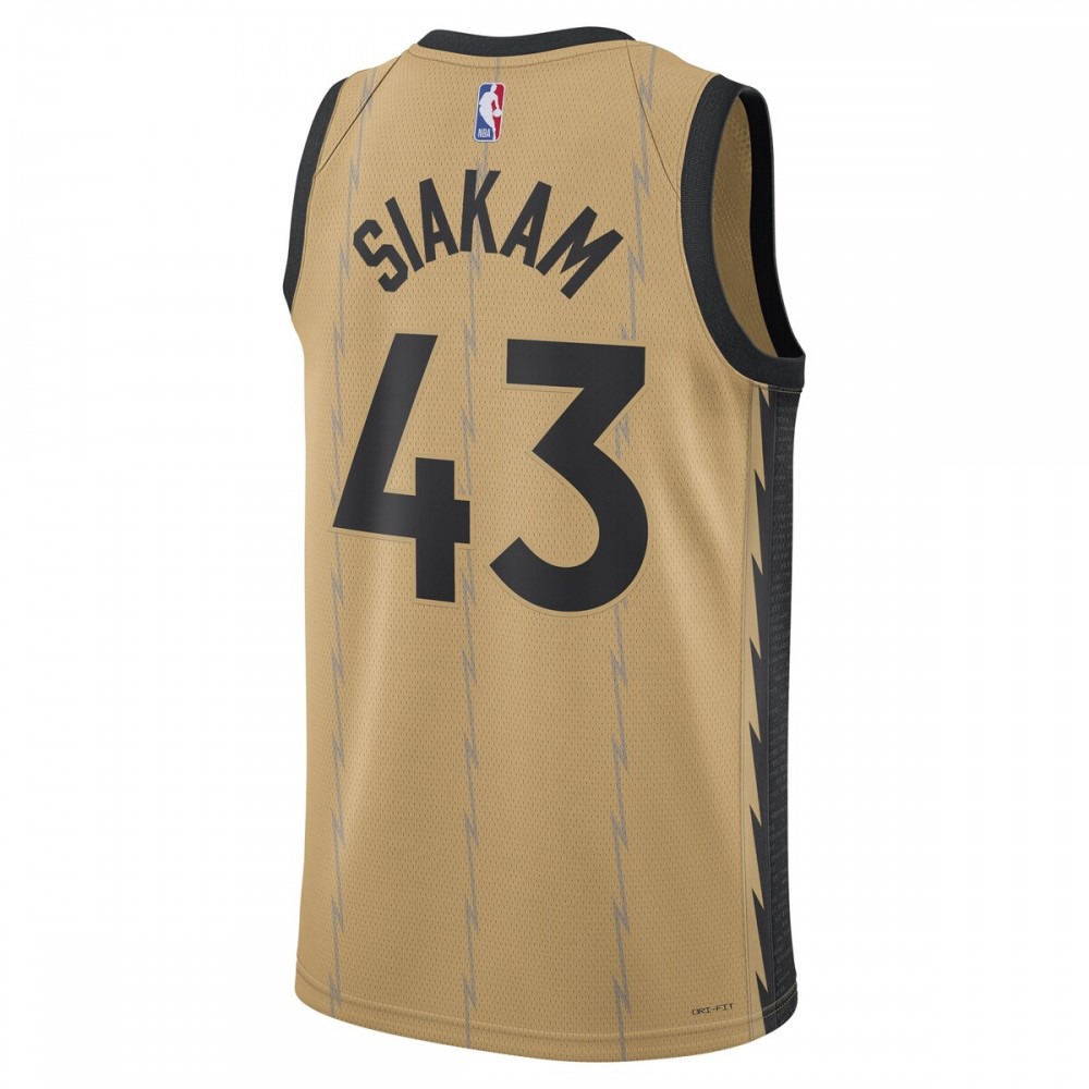 Pascal Siakam Toronto Raptors Nike Unisex 23/24 Swingman Jersey - Gold - City Edition-League Wear Hub