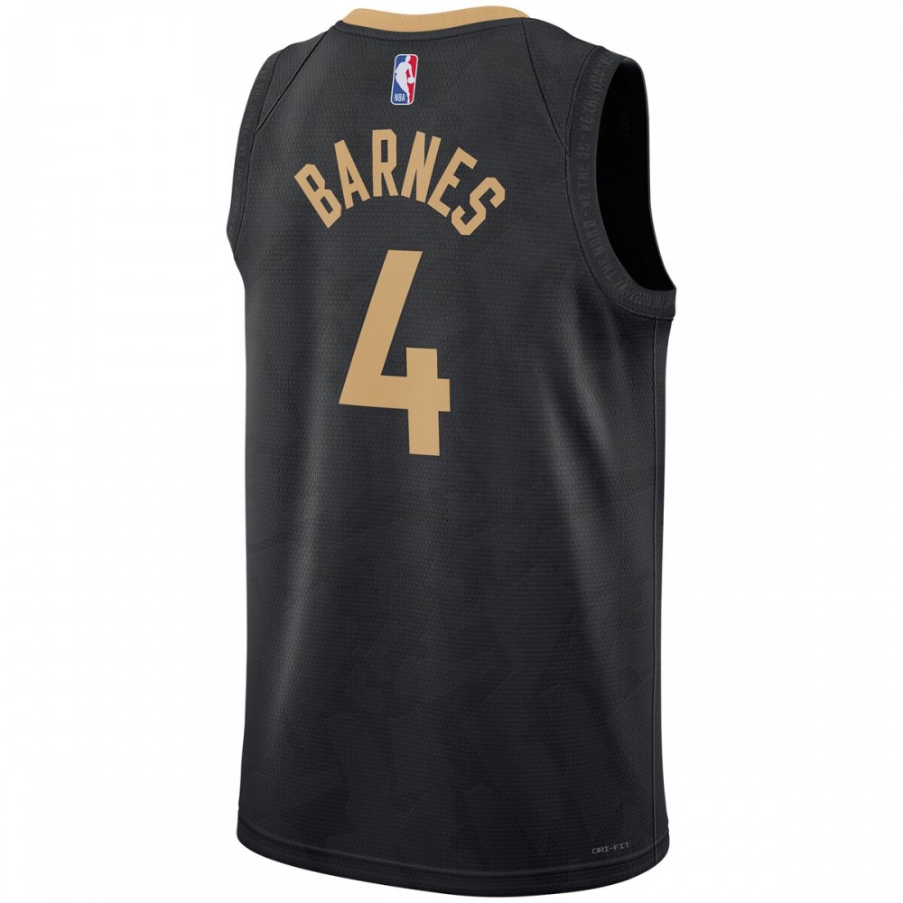 Scottie Barnes Toronto Raptors Nike Unisex 22/23 Swingman Jersey - City Edition - Black-League Wear Hub