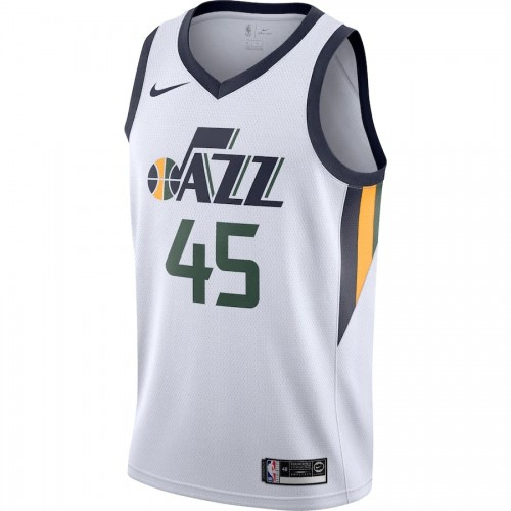 Men's Utah Jazz Donovan Mitchell #45 Nike White Swingman Jersey - Association Edition-League Wear Hub