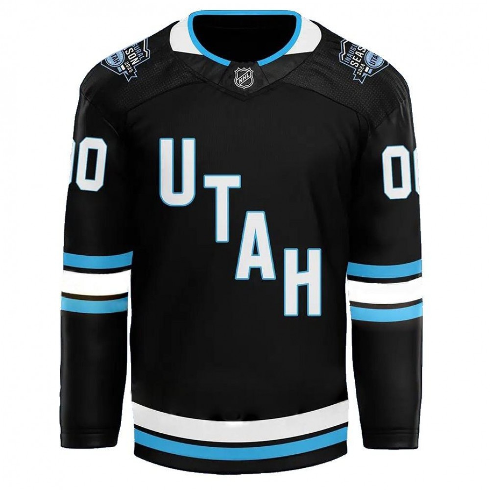 Utah Hockey Club 2024 Home Custom Jersey - Black-League Wear Hub