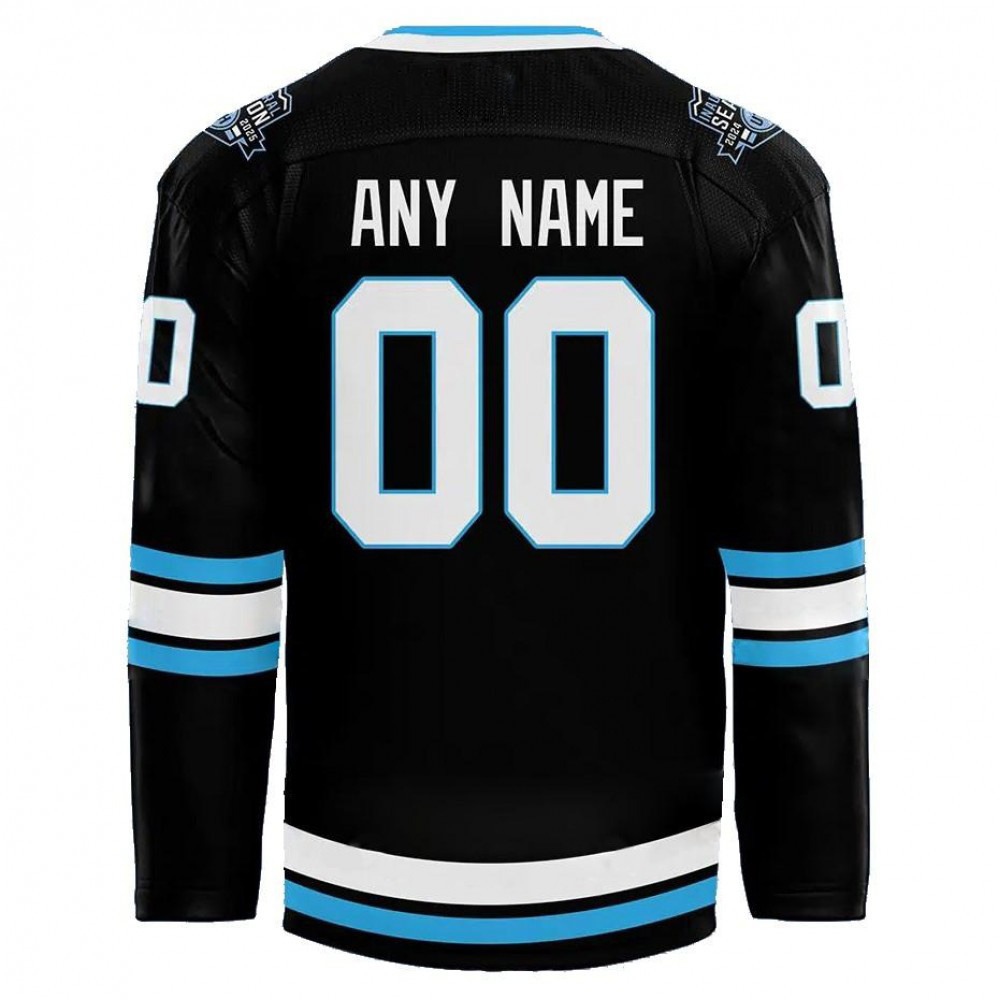 Utah Hockey Club 2024 Home Custom Jersey - Black-League Wear Hub