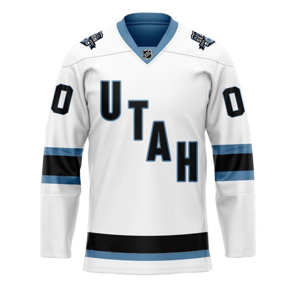 Utah Hockey Club 2024 Away Custom Jersey - White-League Wear Hub