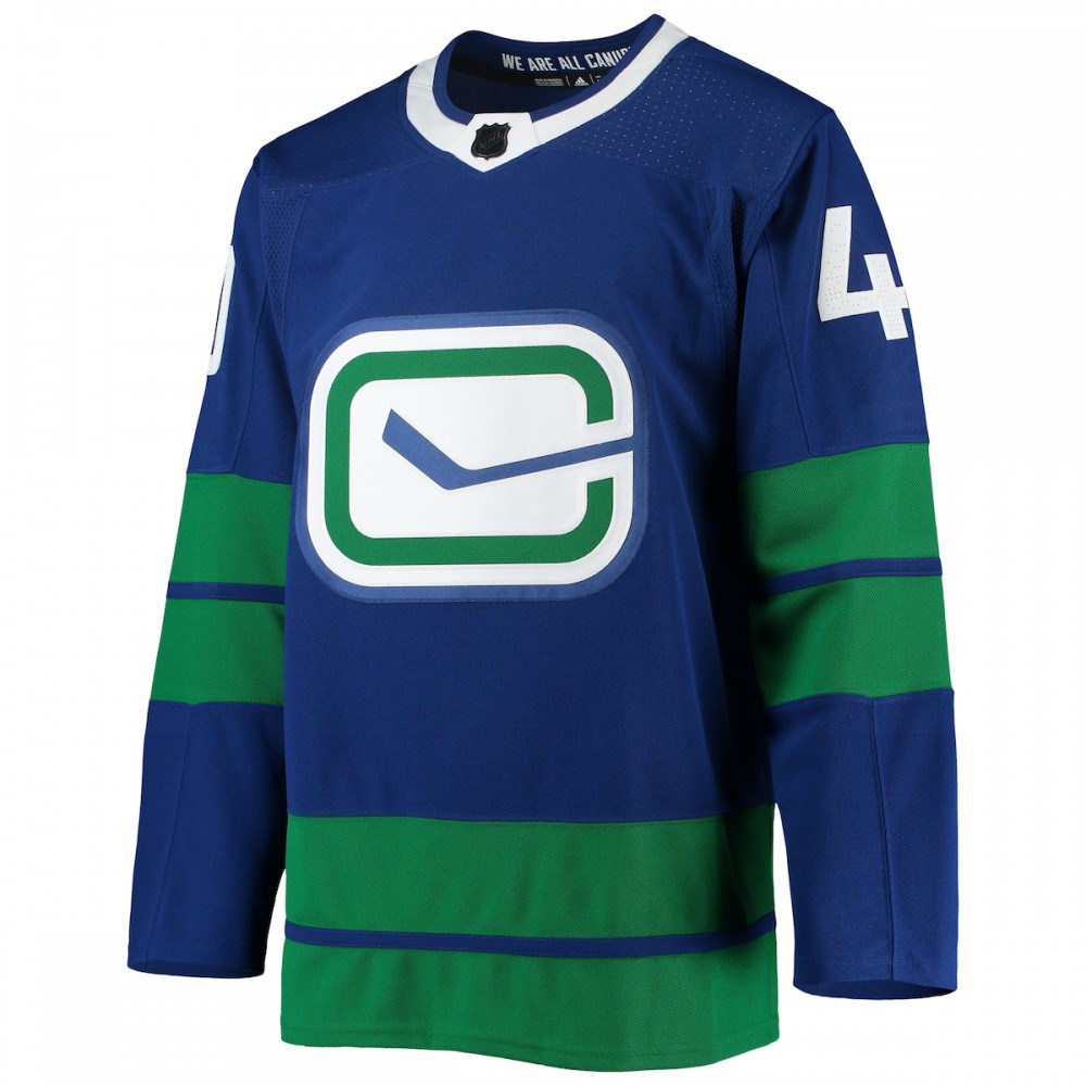 Elias Pettersson Vancouver Canucks adidas 20/21 Authentic Alternate Player Jersey - Blue-League Wear Hub