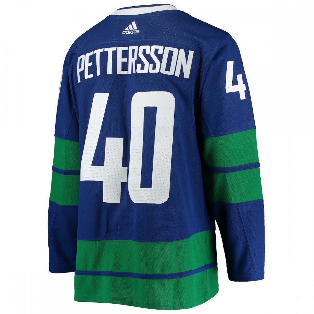 Elias Pettersson Vancouver Canucks adidas 20/21 Authentic Alternate Player Jersey - Blue-League Wear Hub