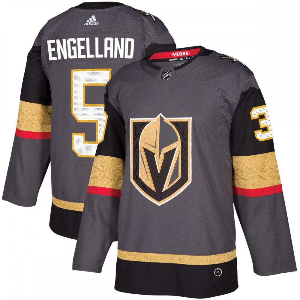 Deryk Engelland Vegas Golden Knights adidas Authentic Player Jersey - Gray-League Wear Hub
