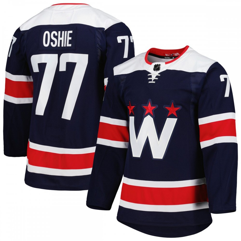 TJ Oshie Washington Capitals 20/21 Navy Alternate Premium Player Jersey-League Wear Hub
