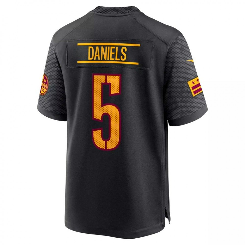 Jayden Daniels Black Washington Commanders Nike Alternate Game Player Jersey-League Wear Hub