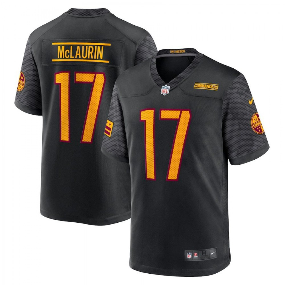 Terry McLaurin Black Washington Commanders Nike Alternate Game Player Jersey-League Wear Hub