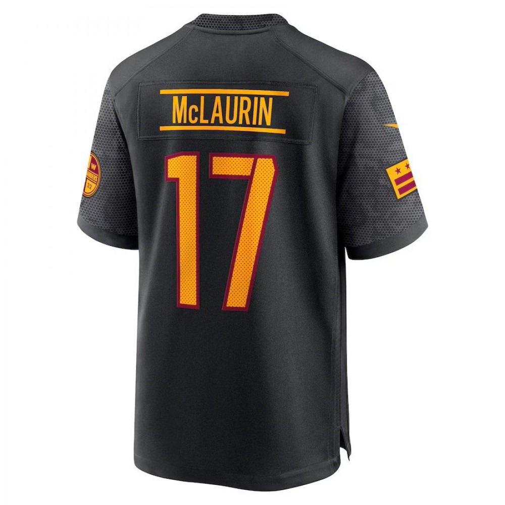 Terry McLaurin Black Washington Commanders Nike Alternate Game Player Jersey-League Wear Hub