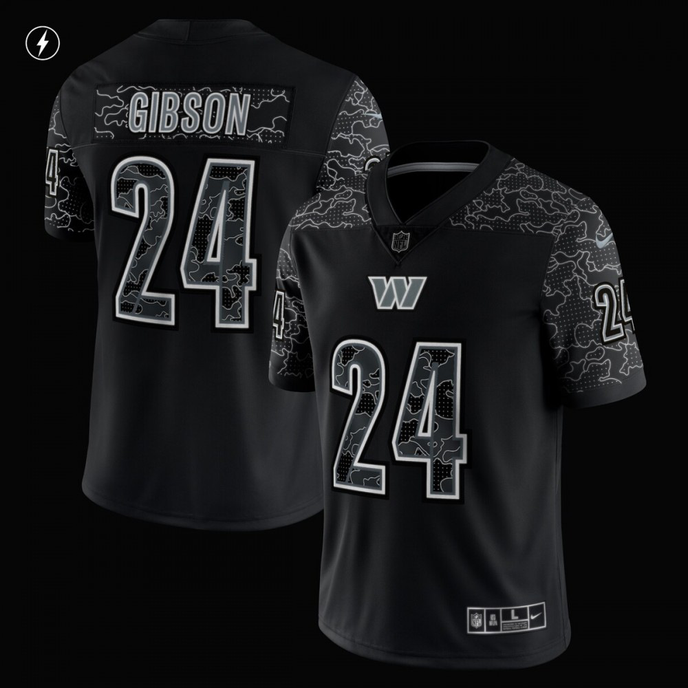 Antonio Gibson Washington Commanders Nike RFLCTV Limited Jersey - Black-League Wear Hub