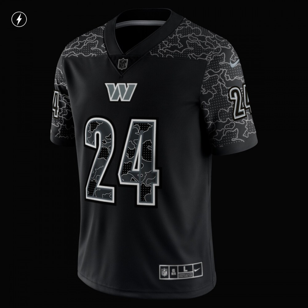 Antonio Gibson Washington Commanders Nike RFLCTV Limited Jersey - Black-League Wear Hub