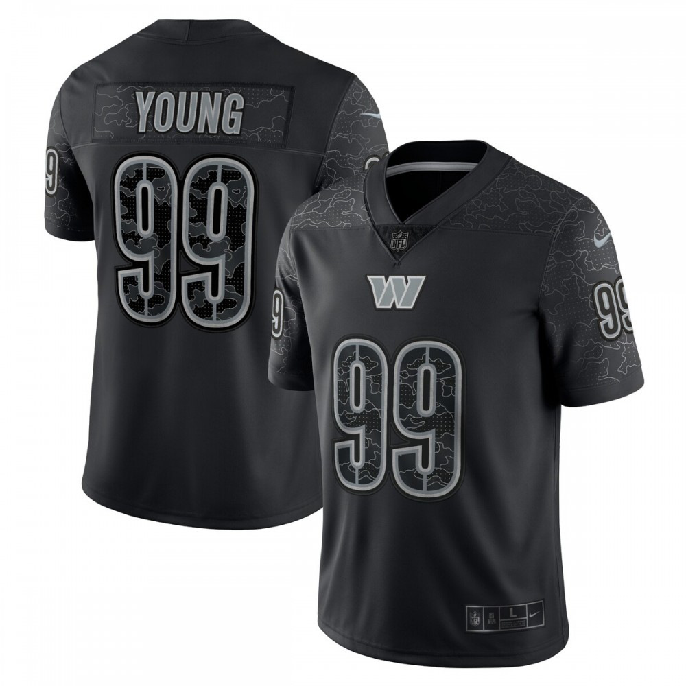 Chase Young Washington Commanders Nike RFLCTV Limited Jersey - Black-League Wear Hub