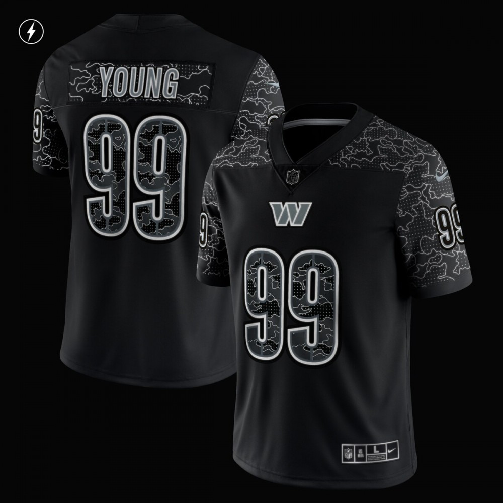Chase Young Washington Commanders Nike RFLCTV Limited Jersey - Black-League Wear Hub