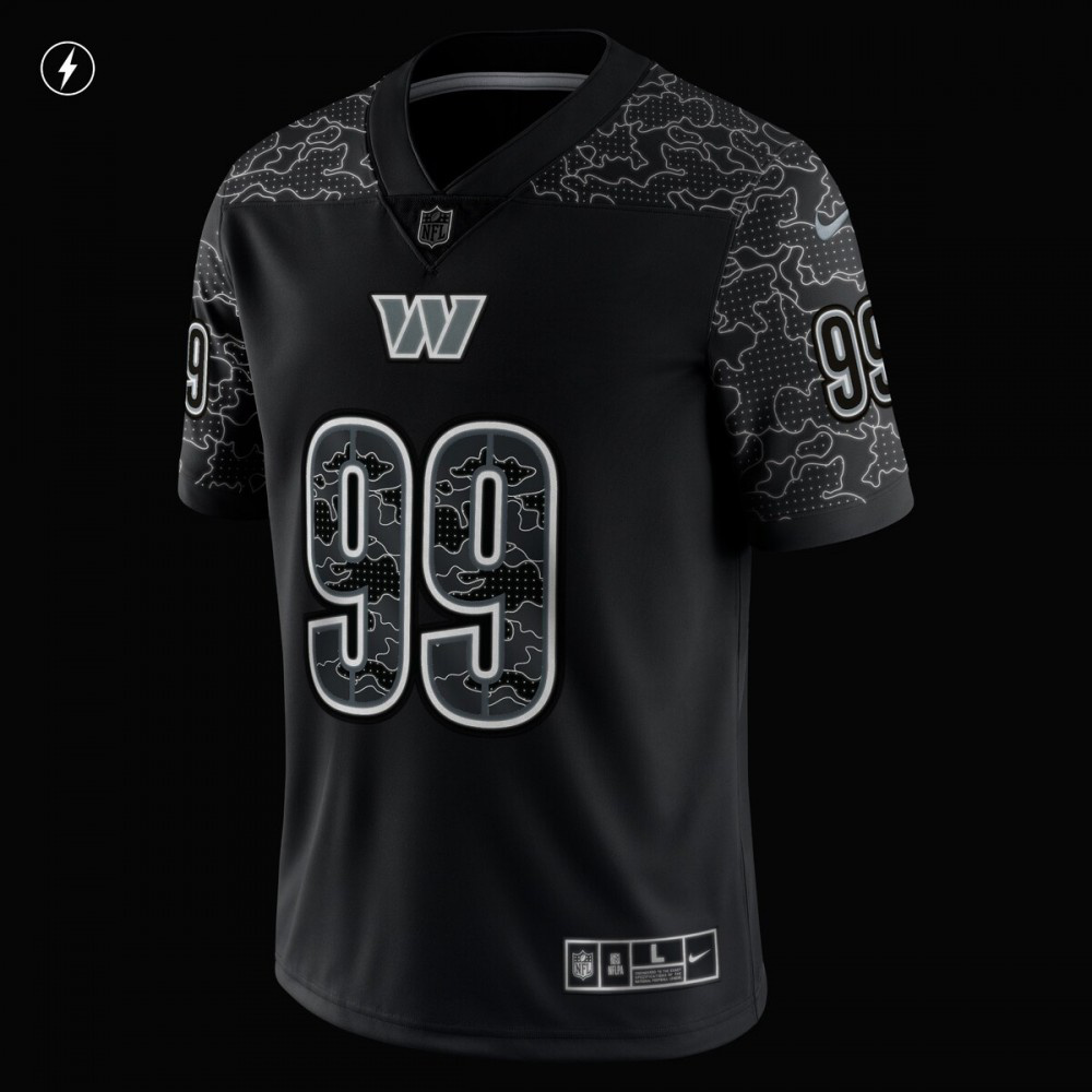 Chase Young Washington Commanders Nike RFLCTV Limited Jersey - Black-League Wear Hub