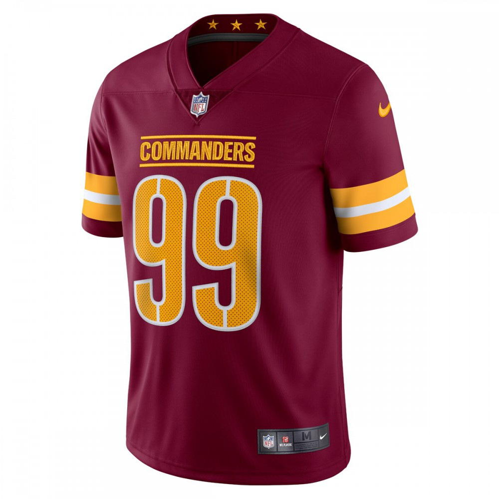 Chase Young Washington Commanders Nike Vapor Limited Jersey - Burgundy-League Wear Hub