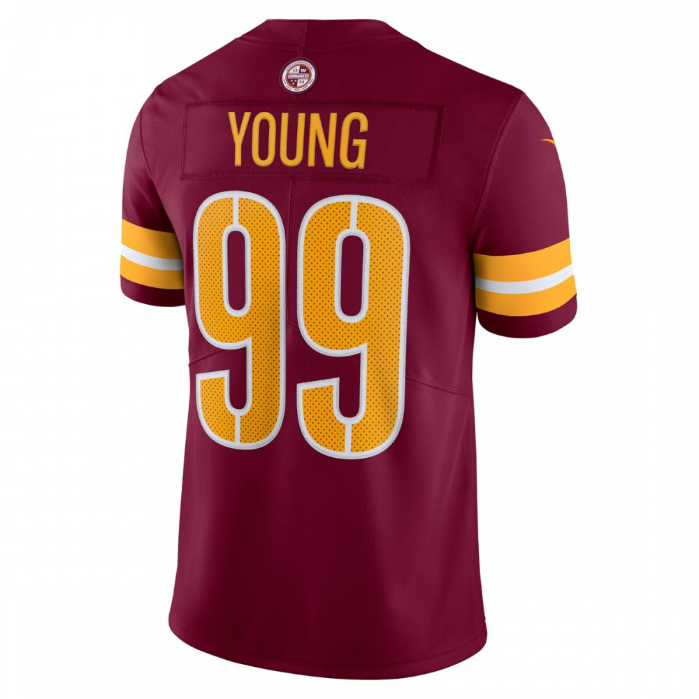 Chase Young Washington Commanders Nike Vapor Limited Jersey - Burgundy-League Wear Hub