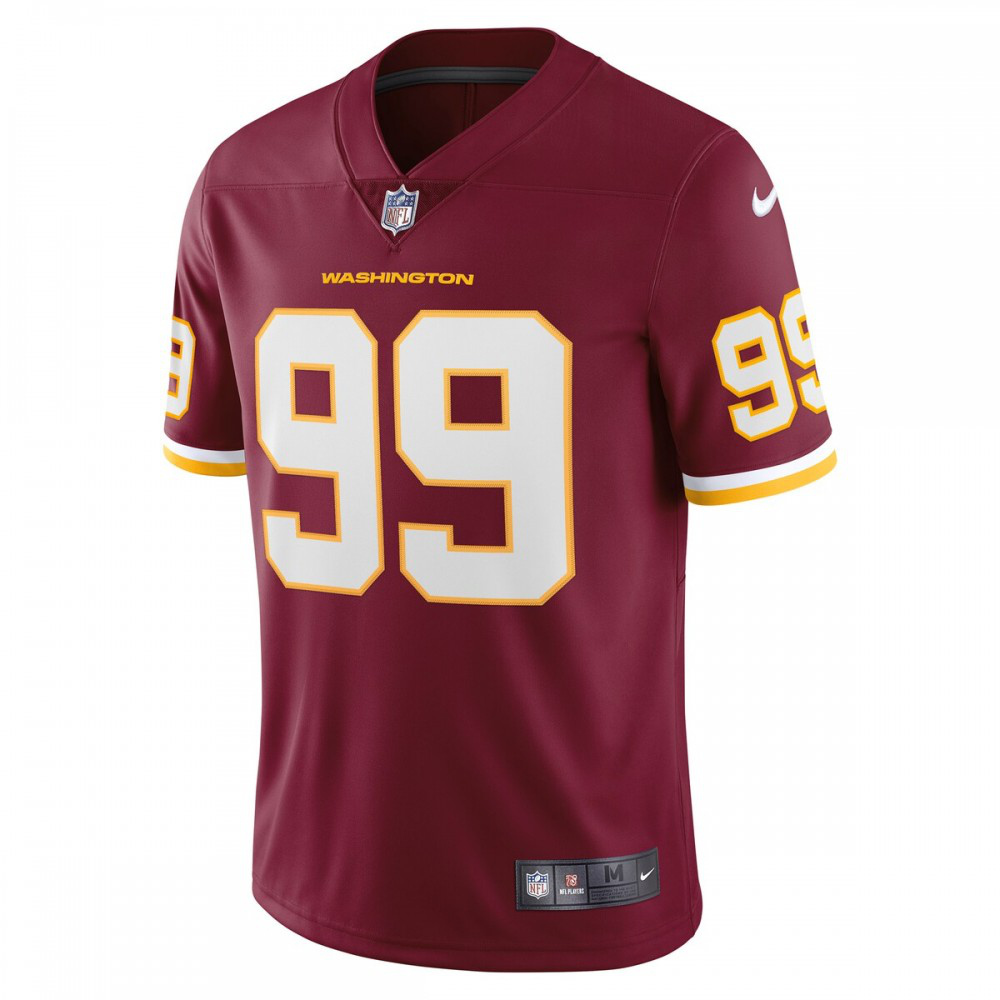 Chase Young Washington Football Team Nike Vapor Limited Jersey - Burgundy-League Wear Hub