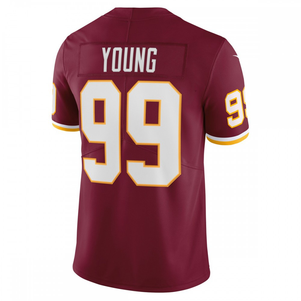Chase Young Washington Football Team Nike Vapor Limited Jersey - Burgundy-League Wear Hub