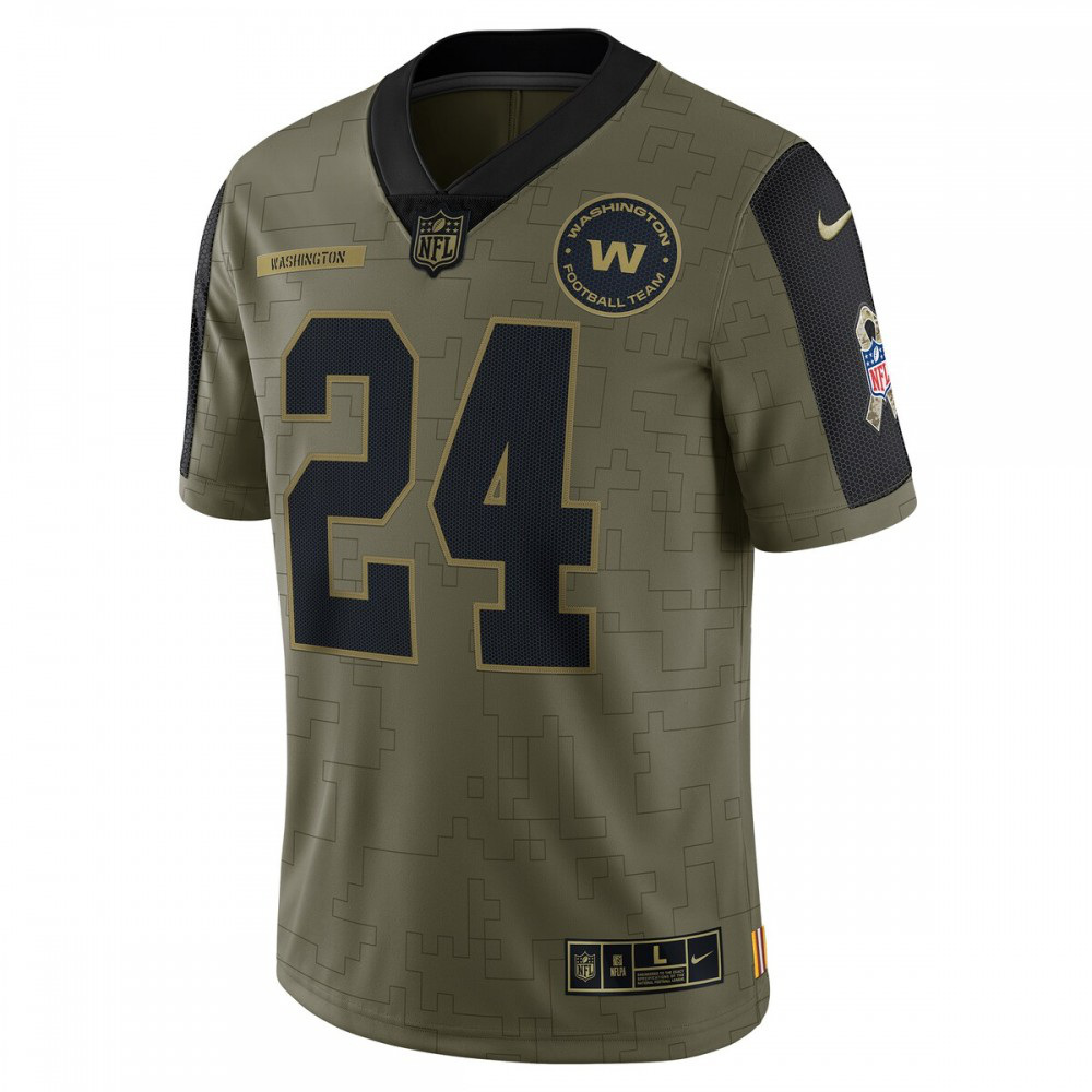 Antonio Gibson Washington Football Team Nike 2021 Salute To Service Limited Player Jersey - Olive-League Wear Hub