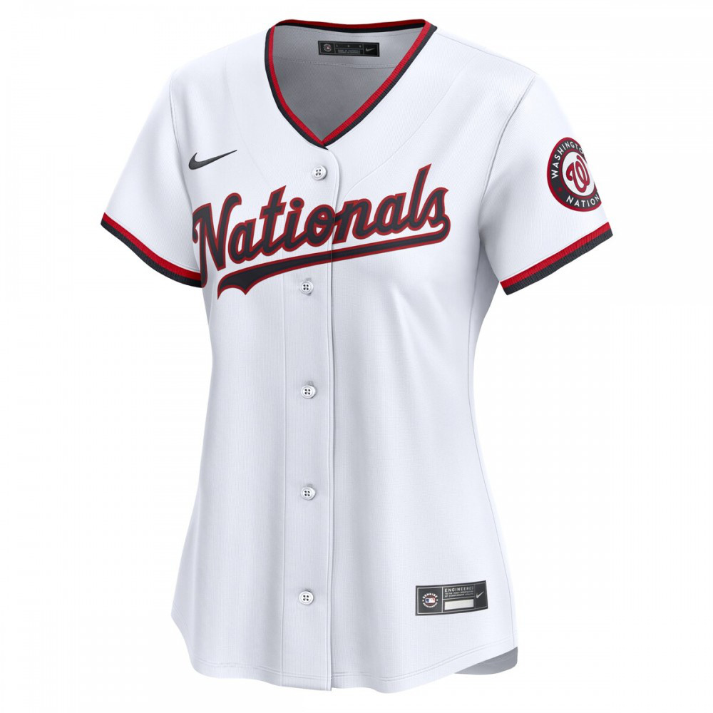 Washington Nationals Nike Women's #1 Mom Home Limited Jersey - White-League Wear Hub