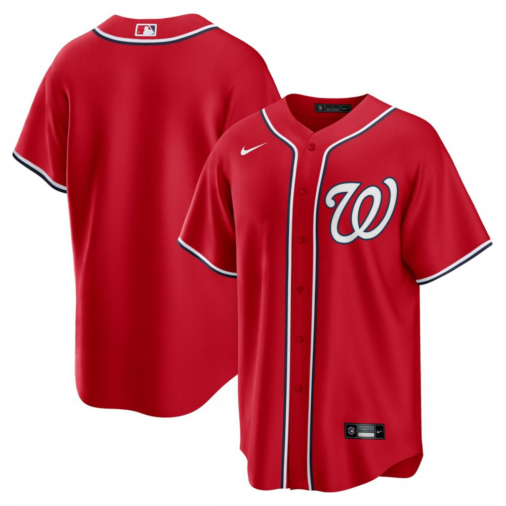 Washington Nationals Nike Alternate Replica Team Jersey - Red-League Wear Hub