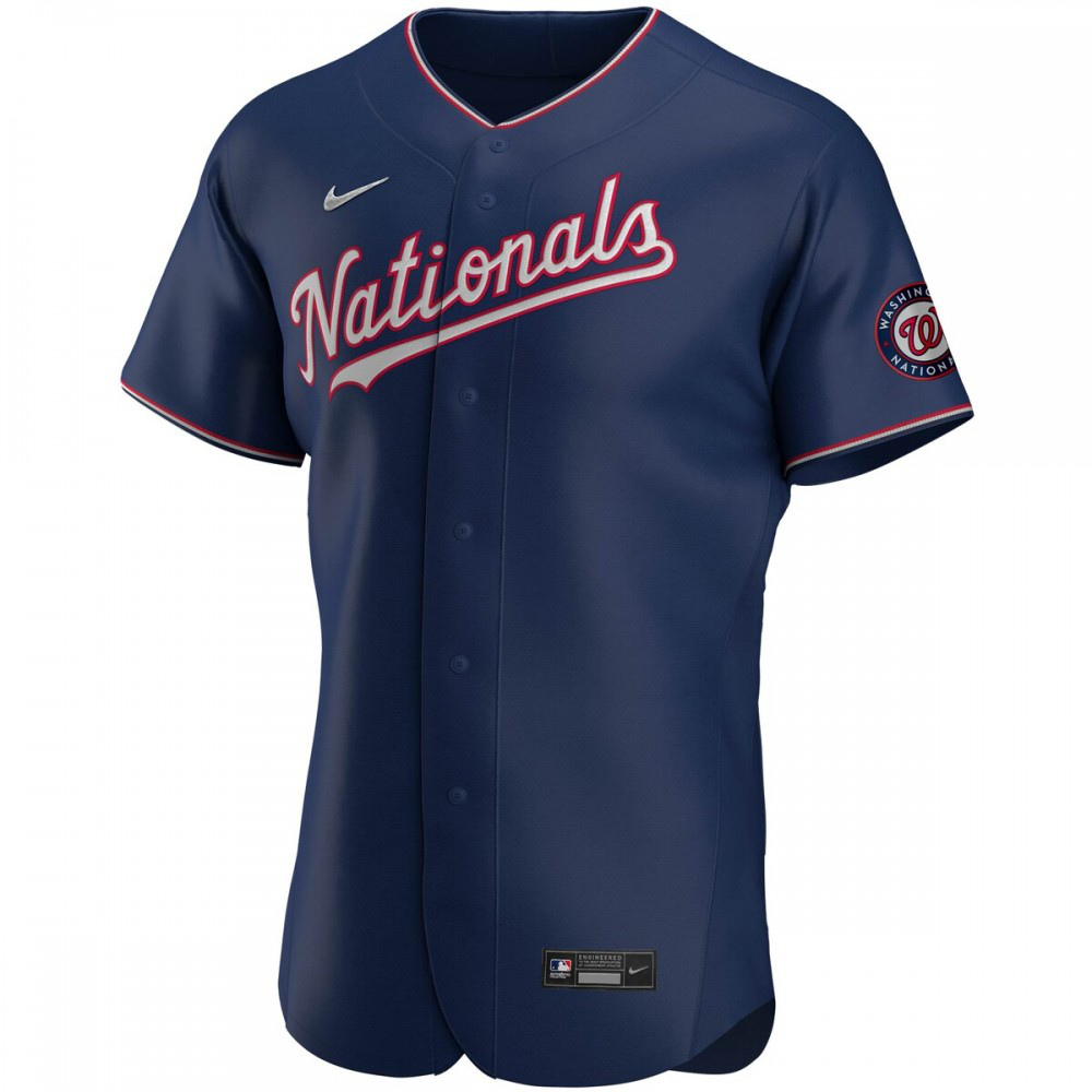 Washington Nationals Nike Alternate Authentic Team Jersey - Navy-League Wear Hub