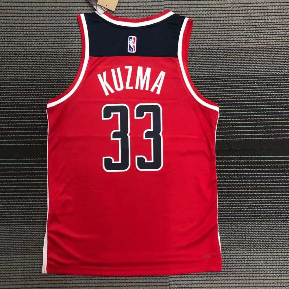 Men's Washington Wizards Kyle Kuzma #33 Nike Red 21/22 Swingman NBA Jersey - Icon Edition-League Wear Hub