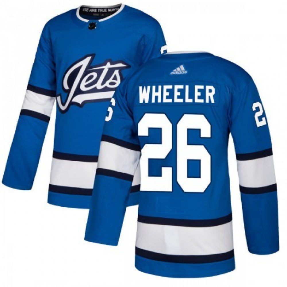 Men's Winnipeg Jets Blake Wheeler #26 adidas Blue Alternate Authentic Jersey-League Wear Hub